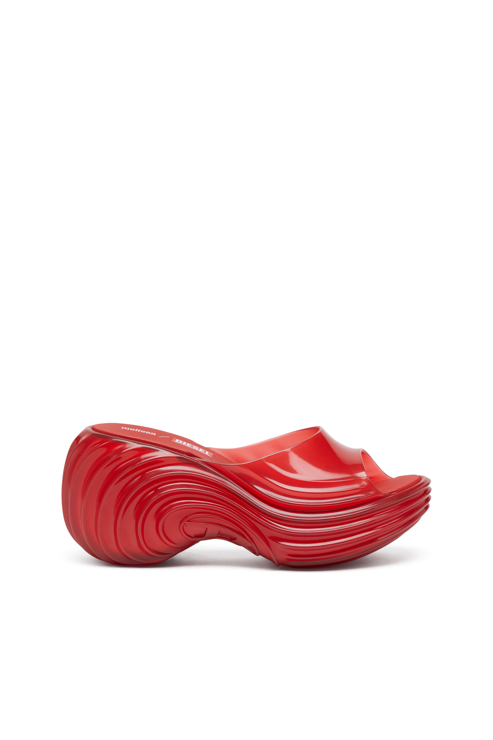 Diesel - MELISSA QUANTUM PLATFORM, Woman's Platform mule in Melflex® in Red - 1