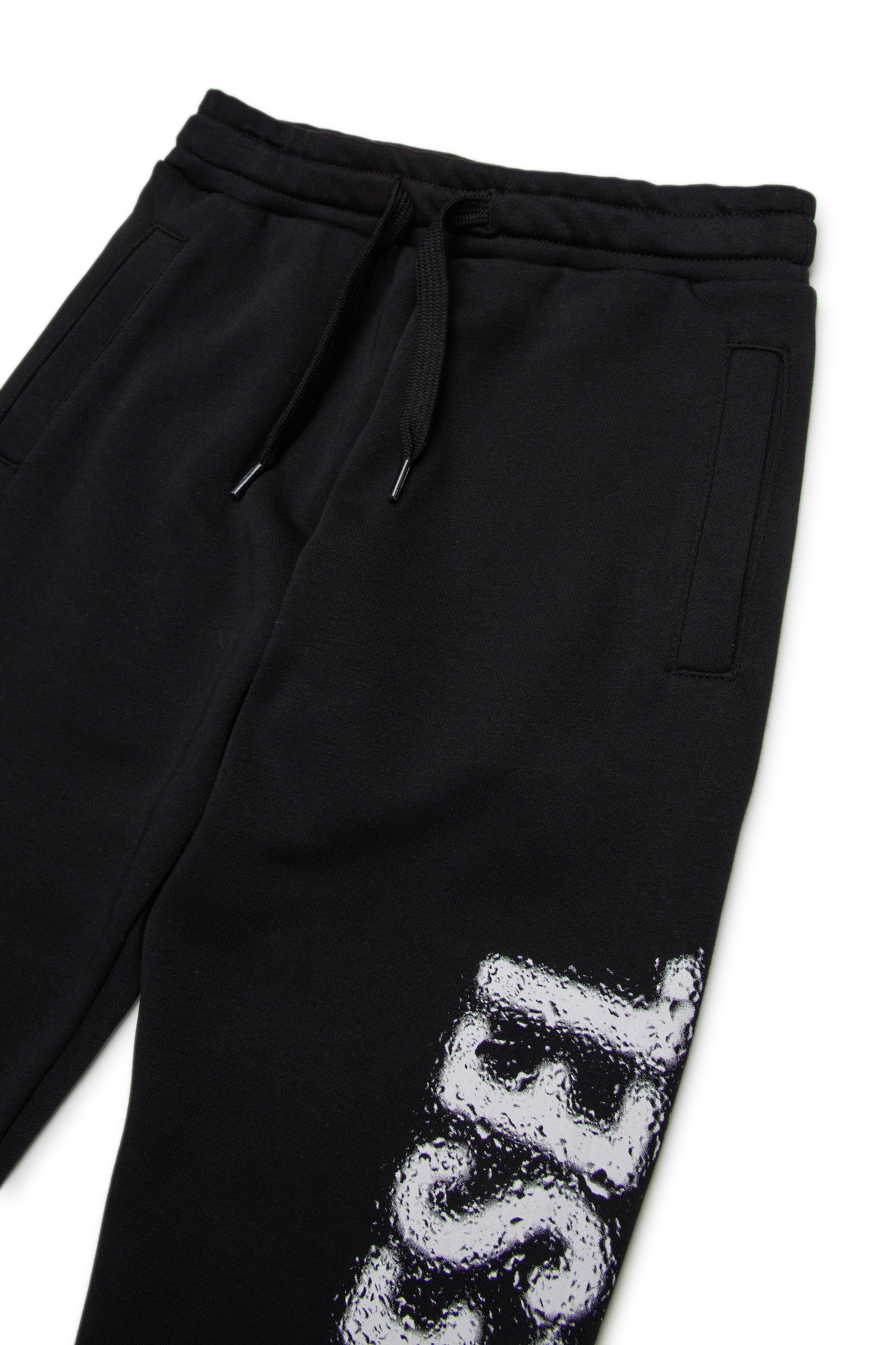 Diesel - PANTLI, Man's Cotton sweatpants with drawstring in Black - 3