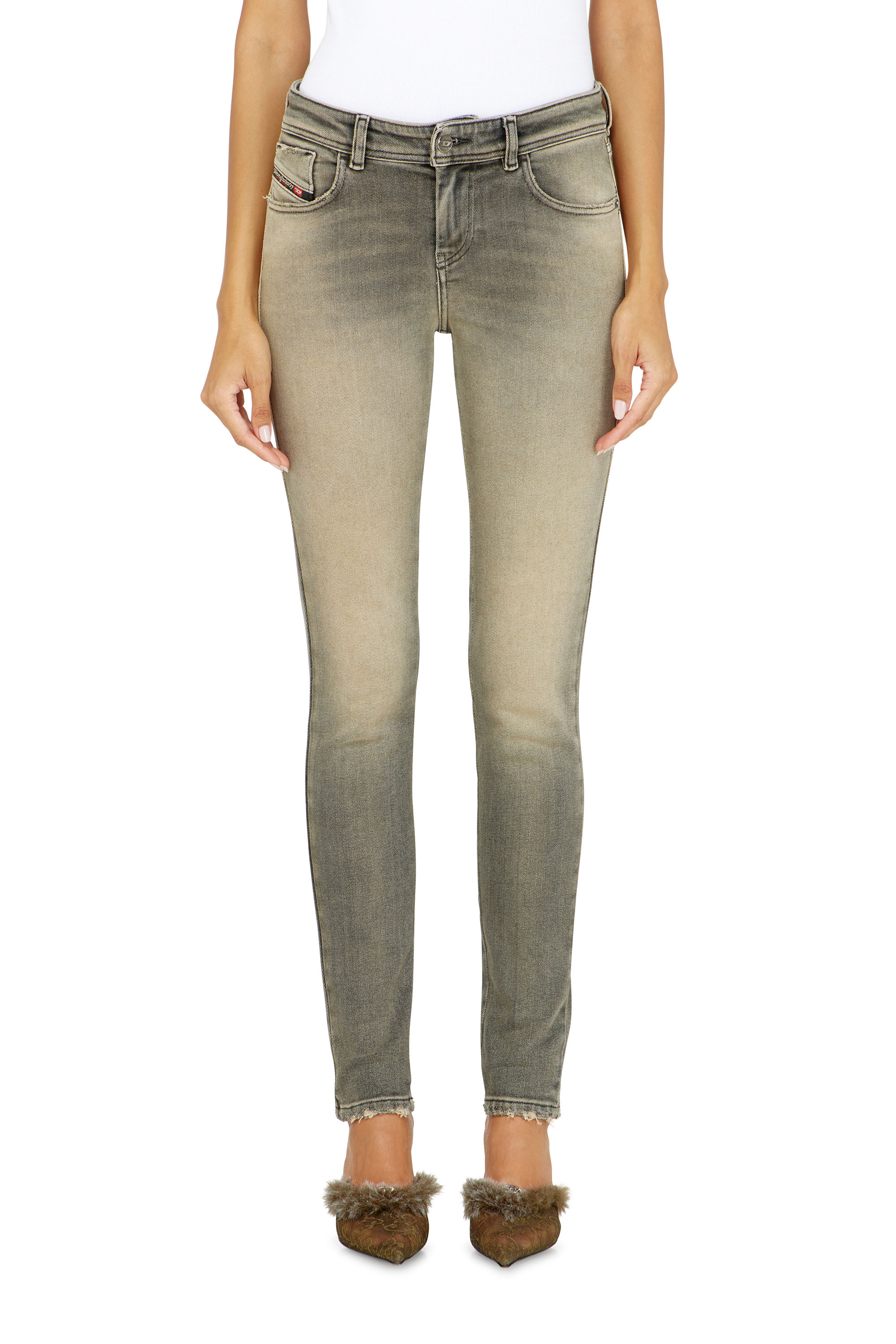 Diesel - Woman's Skinny Jeans 2017 Slandy 09P32, Grey - 2