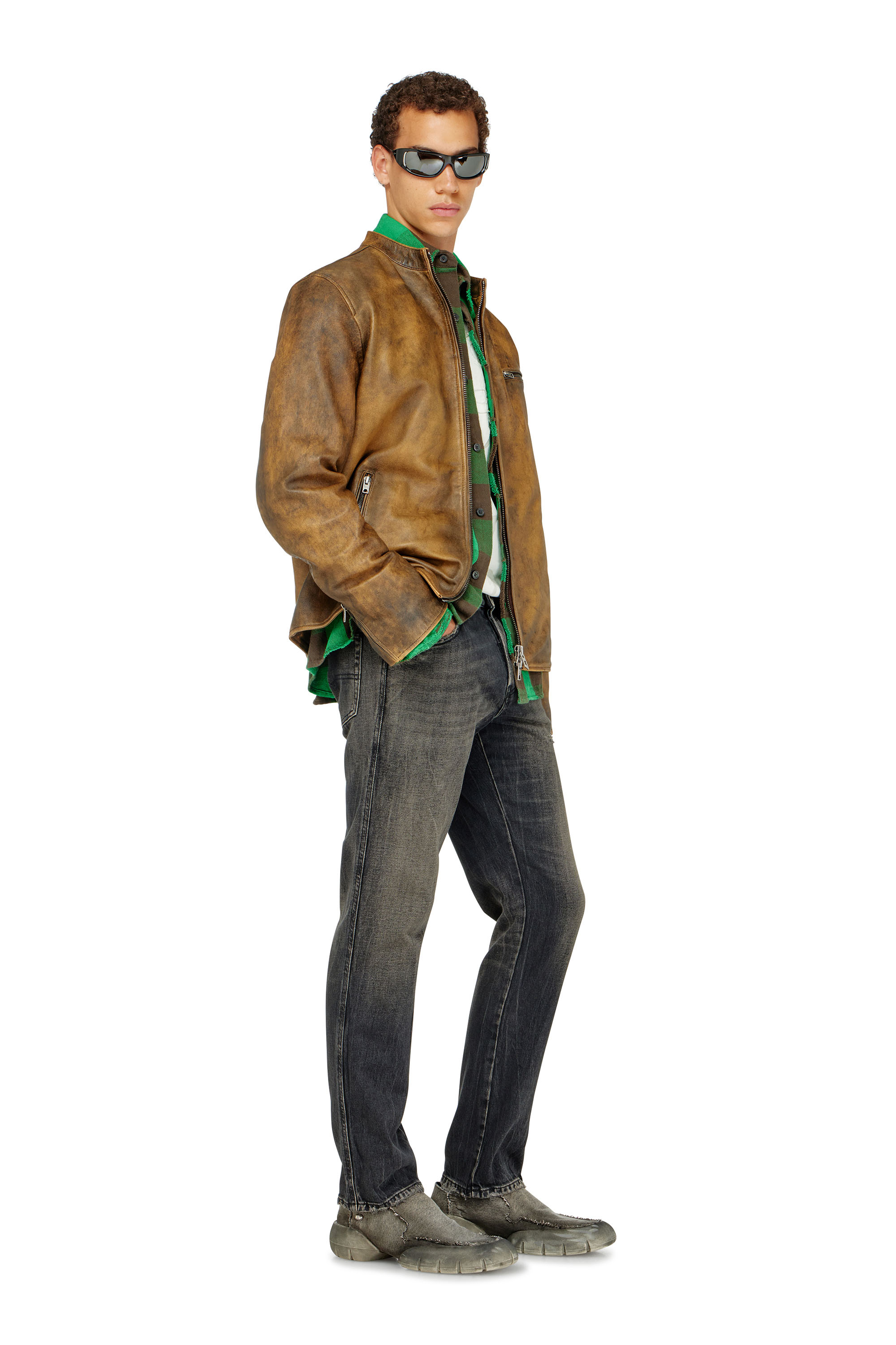 Diesel - Man's Slim Jeans 1993 D-Vyl 09P46, Black/Dark grey - 4