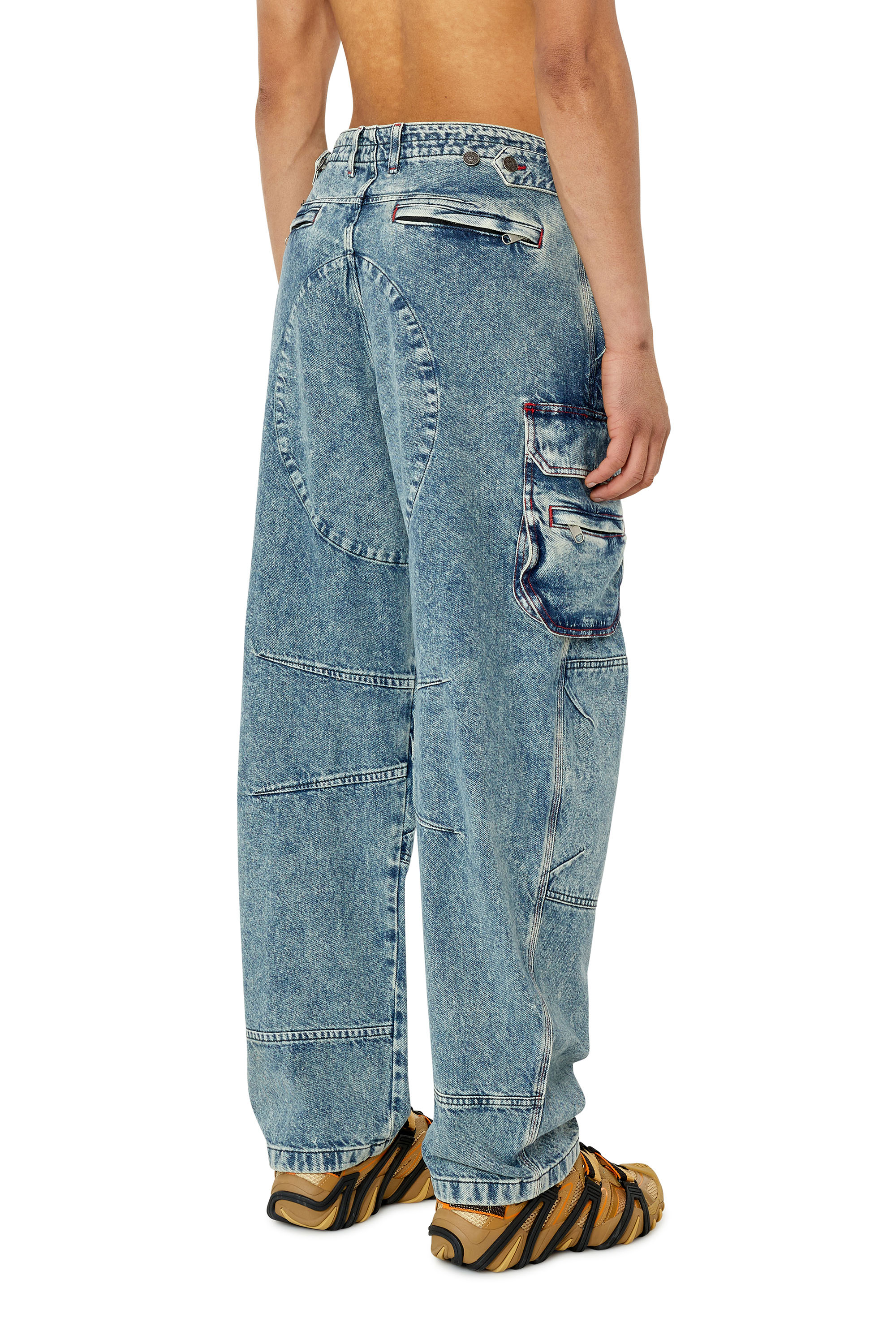 Diesel - D-Fish 0EMAN Straight Jeans, Medium blue - Image 2