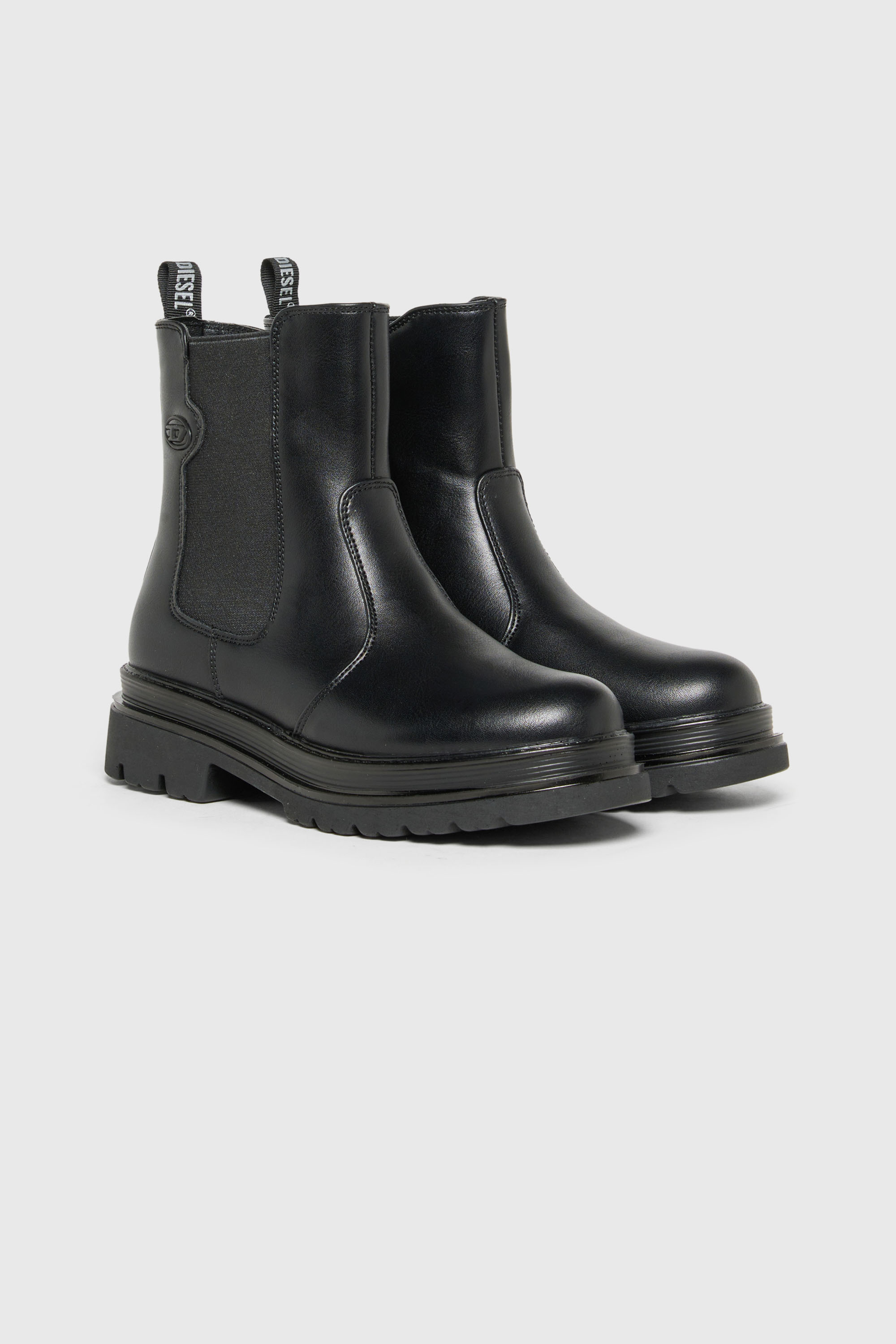 Diesel - D-VYNCOUN, Unisex's D-Vyncoun - Chelsea boots with Oval D logo in Black - 2