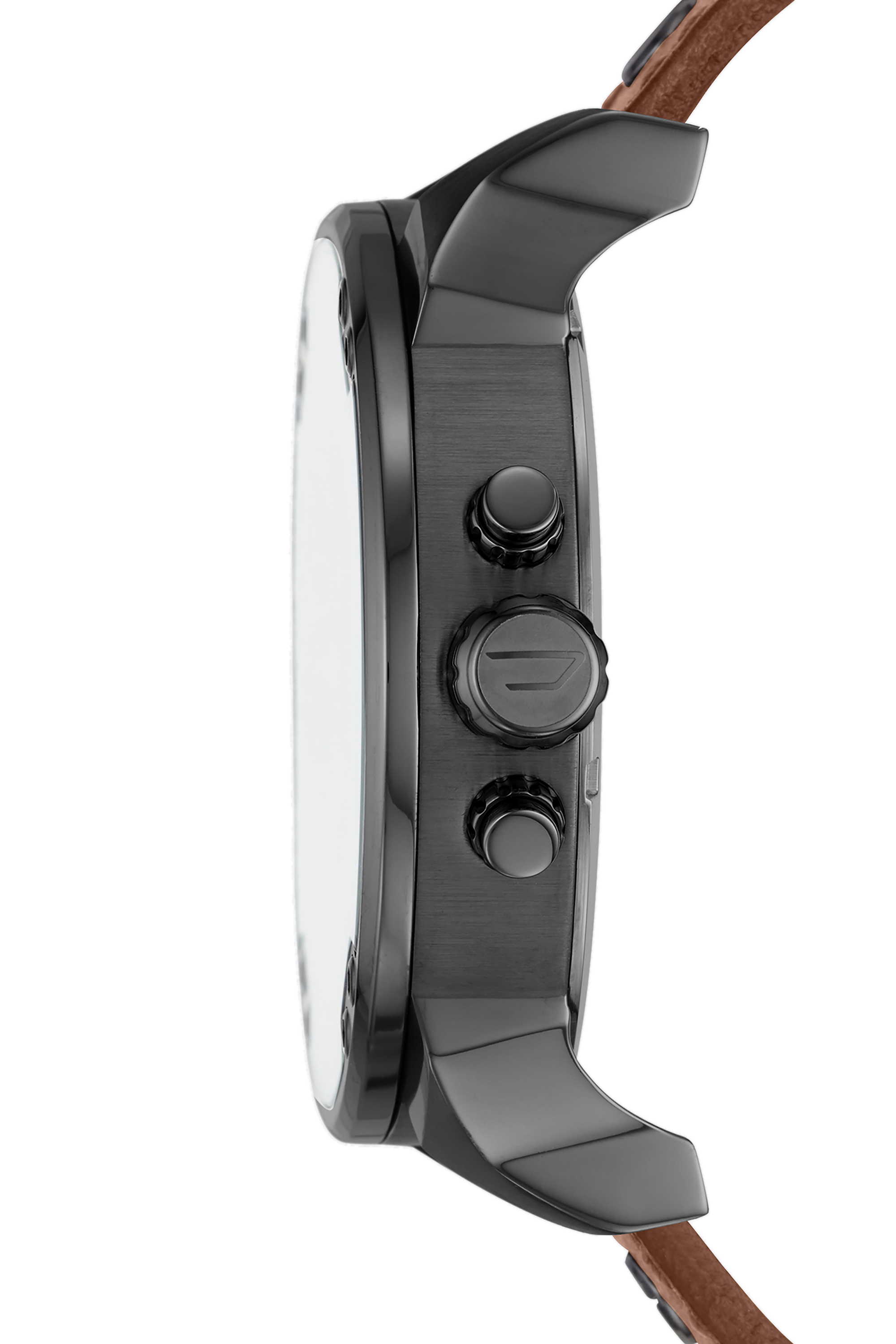 Diesel - DZ7413, Man's Mr. Daddy 2.0 chronograph watch in brown leather in Brown/Black - 2