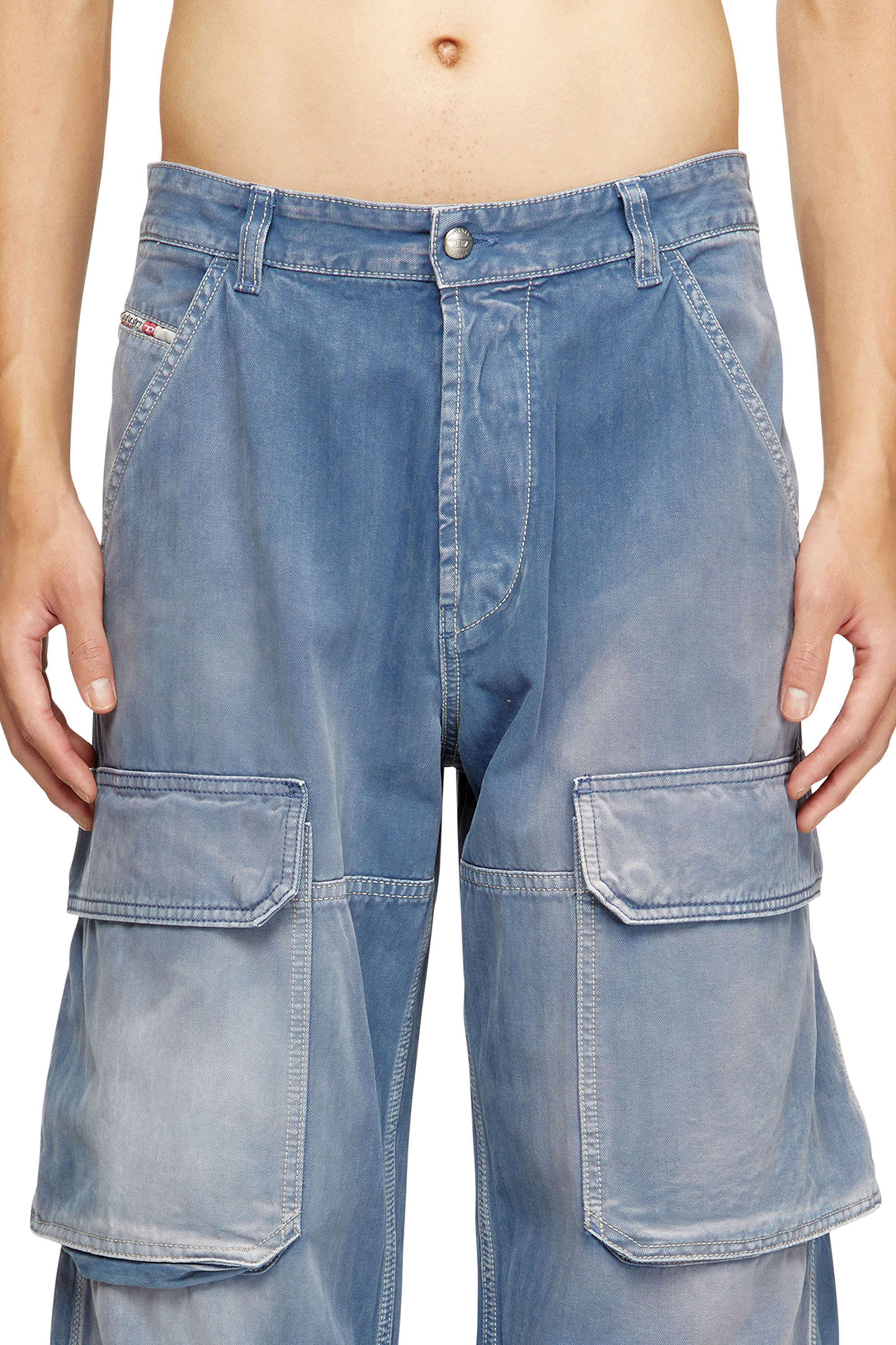 Diesel - Man's Relaxed Jeans D-Touch 09M93, Medium blue - 5