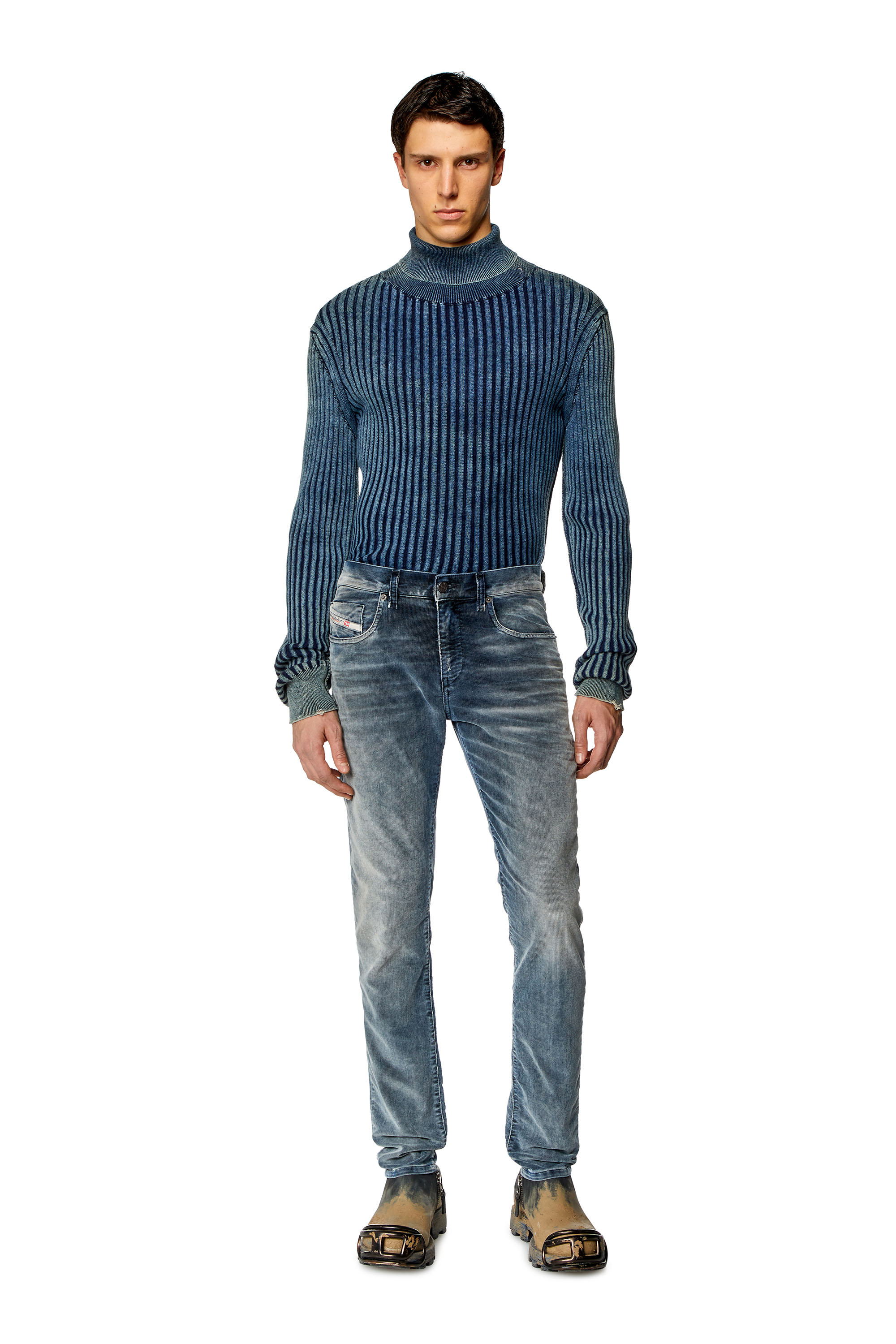 Diesel - Slim Jeans 2019 D-Strukt 068JF, Dark Blue - Image 4
