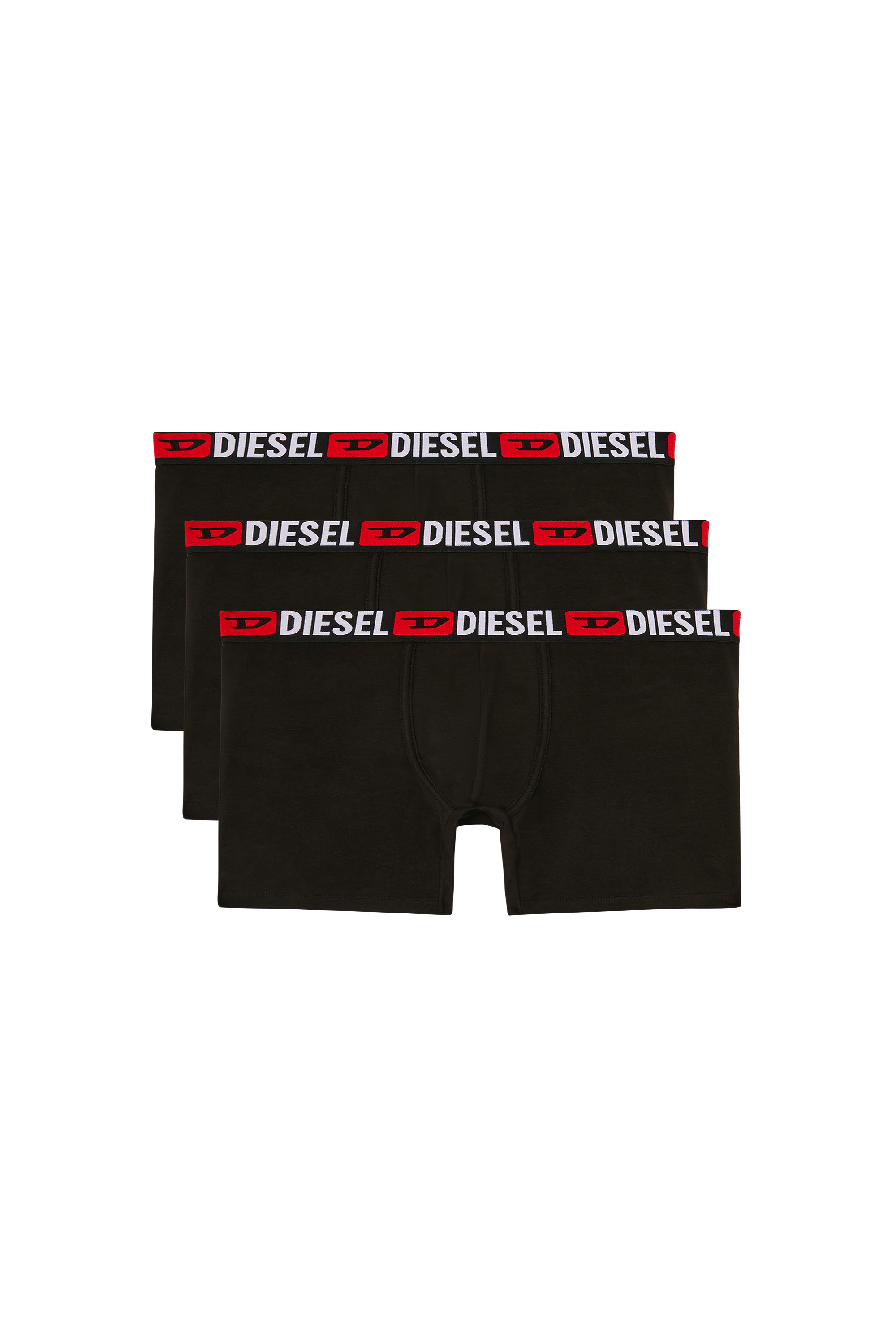 Diesel - MAX-D-CORE-3PACK, Man's Stretch cotton boxer briefs in Black - 1