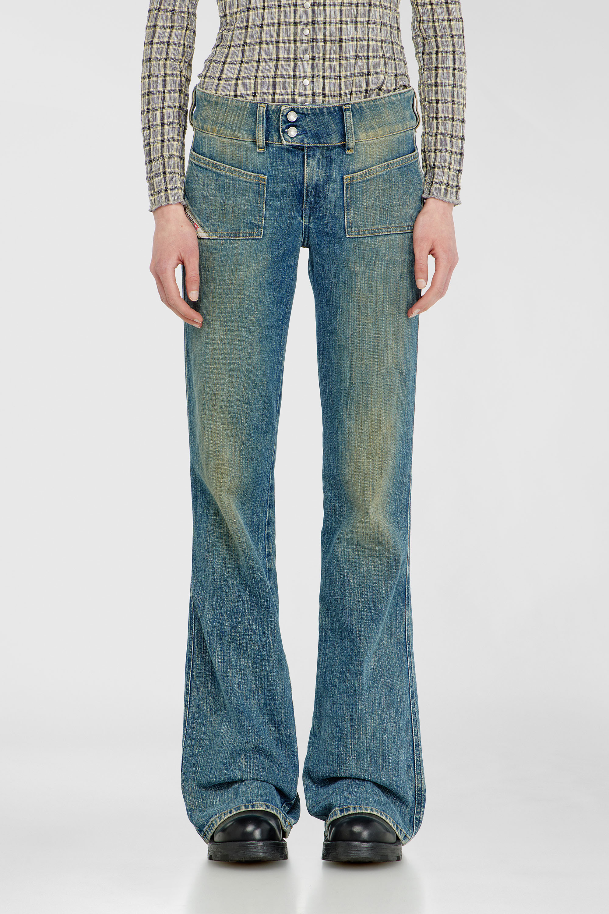 Diesel - Woman's Bootcut Jeans D-Hush 007EJ, Medium blue - 4